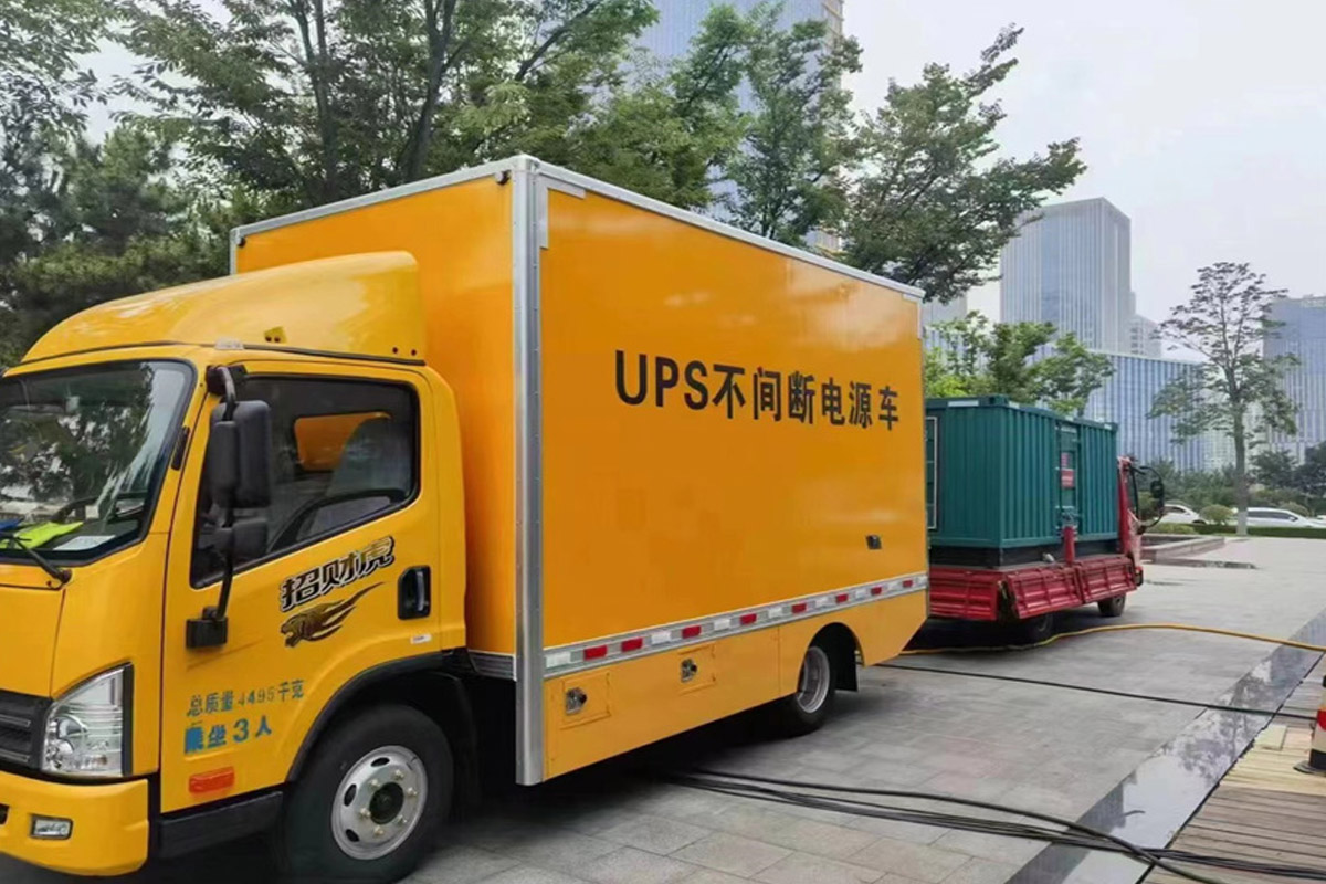 当涂发电机租赁施工现场