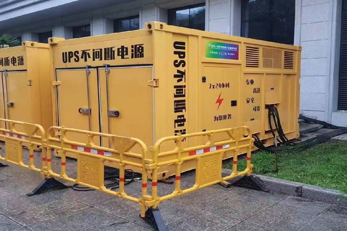 当涂发电机租赁施工现场